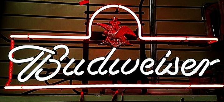 Budweiser A Badge Neon Sign